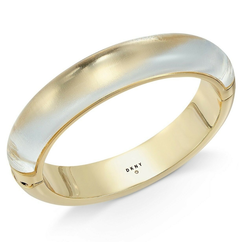 DKNY Gold-Tone Resin Bangle Bracelet